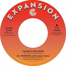 Johnson, Al: I'M Back For More / I'Ve Got My Second Wind (7-Inch Single)
