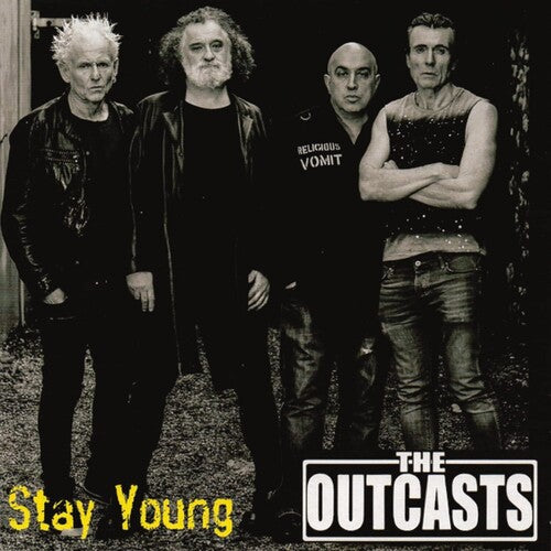 The Outcasts: Stay Young (7-Inch Single). One of the best punk bands to come out of Northern Ireland are back with their first single in 35 years. And it's fair to say the latest incarnation of The Outcasts, who split in 1985 and reunited in 2011, have come up with a release which encapsulates all that's good about the band. It's available on US label Violated Records as a three-track 7in single or as a five-track CD EP. 