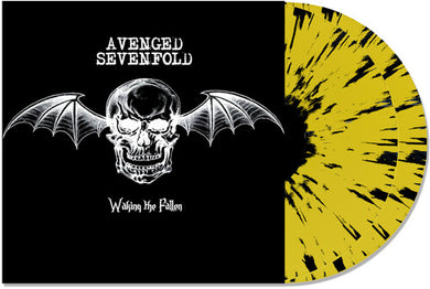 Waking the Fallen (IEX) Yellow w/Black Splatterby Avenged Sevenfold (Vinyl Record)