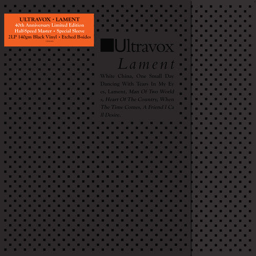 Lament [Deluxe Edition]: Limited 40th Anniversary Editionby Ultravox (Vinyl Record)