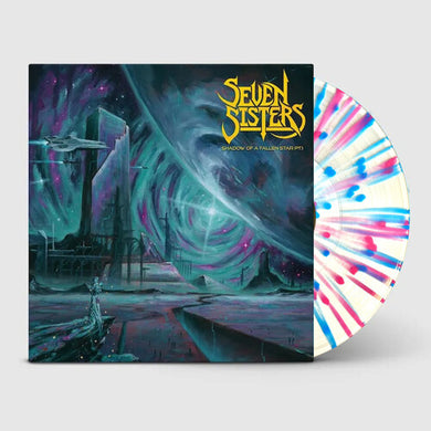 Shadow Of A Falling Star: Part 1 - Blue & Pink Splatter on Clear Vinylby Seven Sisters (Vinyl Record)