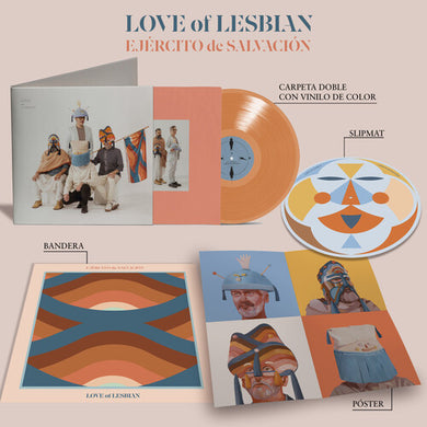 Ejercito De Salvacion - Ltd Special Orange Vinyl Edition with Slipmat, Flag & Signed Postcardby Love of Lesbian (Vinyl Record)