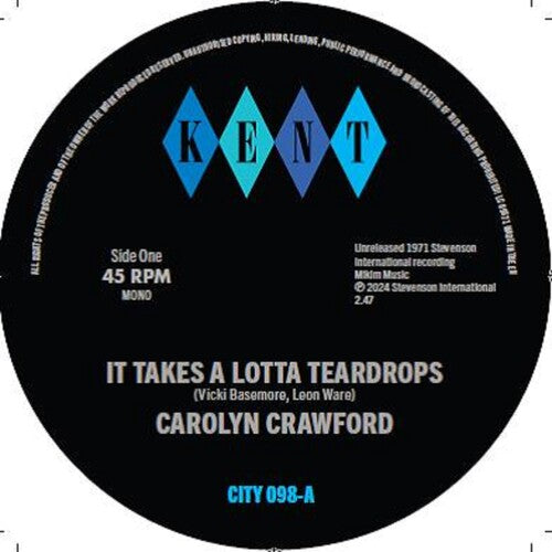 It Takes A Lotta Teardrops / I'm In Loveby Crawford, Carolyn / Hodges James Smith & Crawford (Vinyl Record)