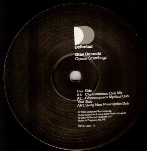 Olav Basoski: Opium Scumbagz (12-Inch Single)