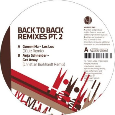 Gummihz / Schneider, Anja: Back To Back Remixes Pt. 2 (12-Inch Single)