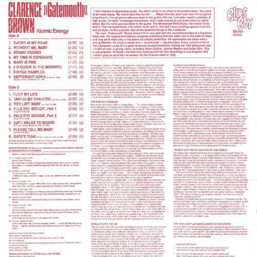Clarence Gatemouth Brown: Atomic Energy (Vinyl LP)