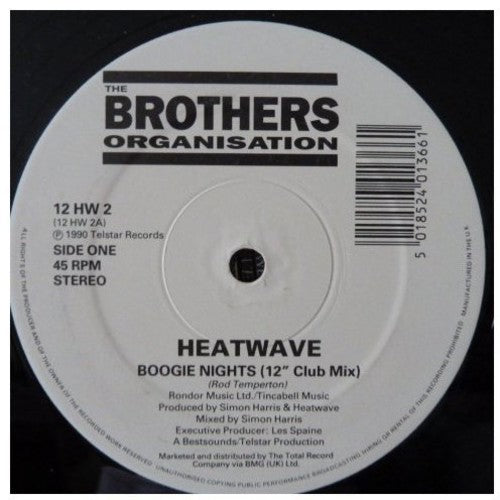 Heatwave: Boogie Nights/Too Hot To Handle (12-Inch Single)