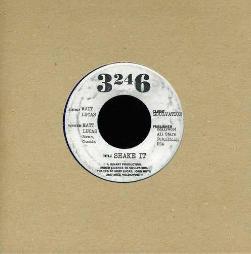 Lucas, Matt: Shake It (7-Inch Single)
