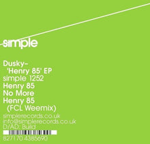 Dusky: Henry 85 (12-Inch Single)