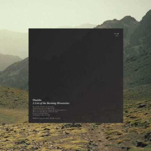 Oneida: A List Of The Burning Mountains (Vinyl LP)