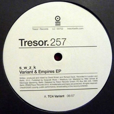 Swzk: Variant & Empires (12-Inch Single)