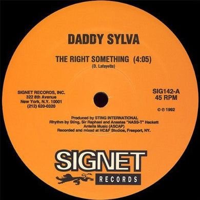 Daddy Sylva Terror Fabulous: Right Something / Wedding Ring (12-Inch Single)