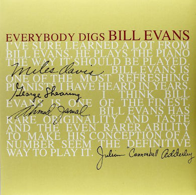 Evans, Bill: Everybody Digs Bill Evans (Vinyl LP)