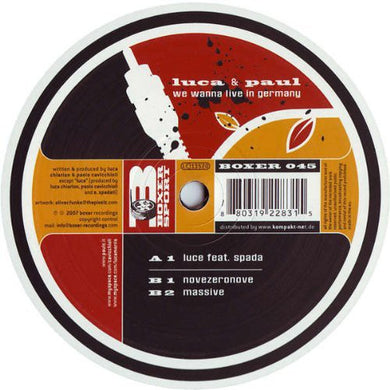 Luca & Paul: We Wanna Live in Germany (12-Inch Single)