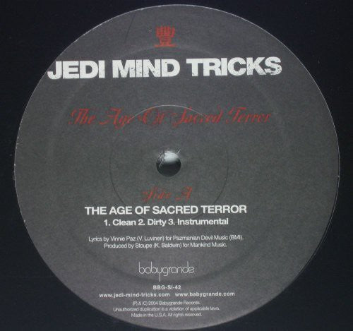 Jedi Mind Tricks: The Age Of Sacred Terror / Saviorself (12-Inch Single)