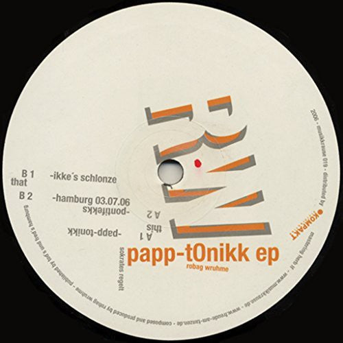 Wruhme, Robag: Papp-Tonikk EP (12-Inch Single)