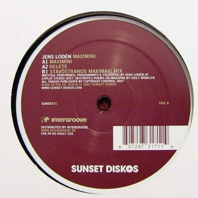 Loden, Jens: Maximini (12-Inch Single)