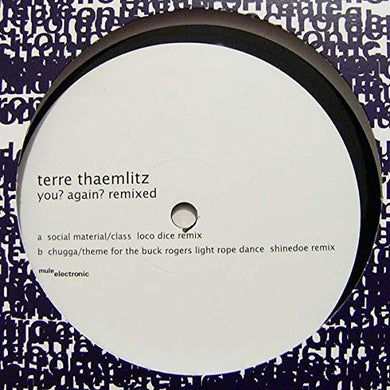Thaemlitz, Terre: You? Again? Remixed (12-Inch Single)