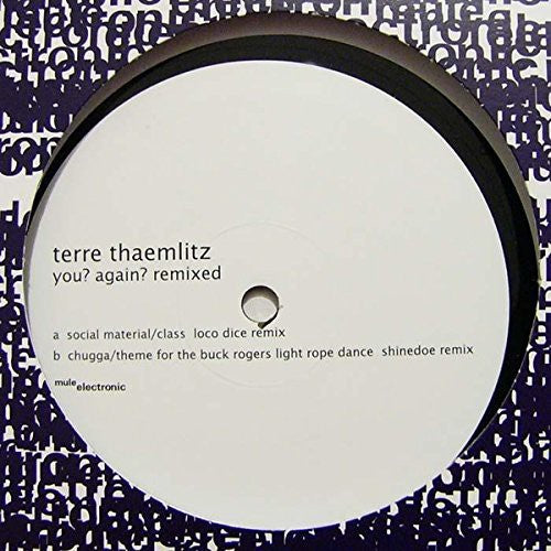 Thaemlitz, Terre: You? Again? Remixed (12-Inch Single)