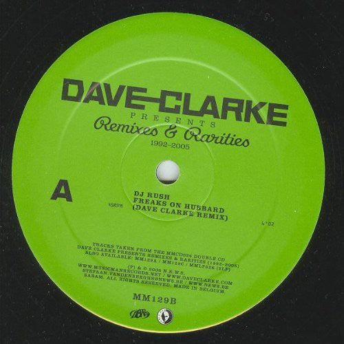 Clarke, Dave: Remixes and Rarities 1992-2005, Vol. 2 (12-Inch Single)
