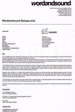 Hagelstein, Ruede: Modest (12-Inch Single)