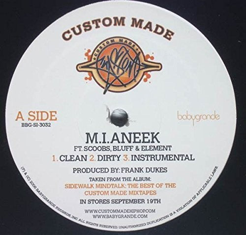 Custom Made: M.I.Aneek / Go Away (12-Inch Single)
