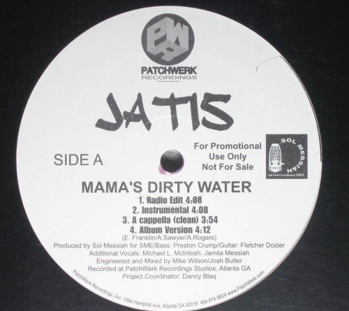 Jatis: Mama's Dirty Water B/W Aroma (12-Inch Single)
