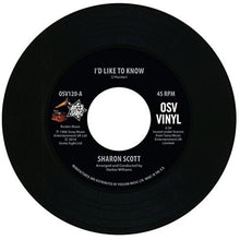Sharon Scott: I'd Like to Know/I'm Not Afraid (7-Inch Single)