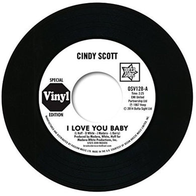 Scott, Cindy: I Love You Baby/In Your Spare Time (7-Inch Single)