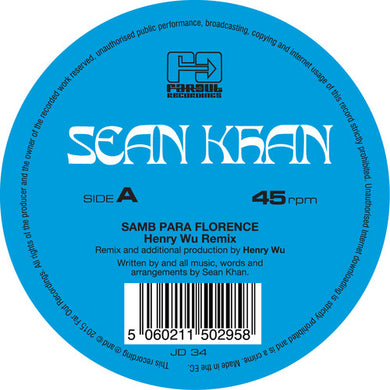 Khan, Sean: Samba Para Florence / Things To Say (remixes) (12-Inch Single)
