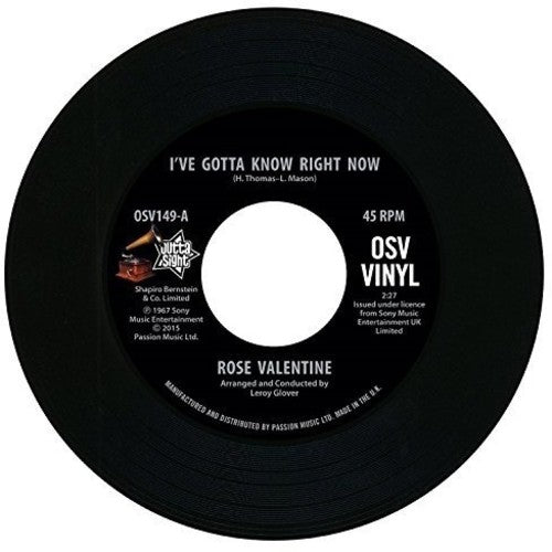 Valentine, Rose / Barrett, Susan: I've Gotta Know Right Now / What's It Gonna Be (7-Inch Single)