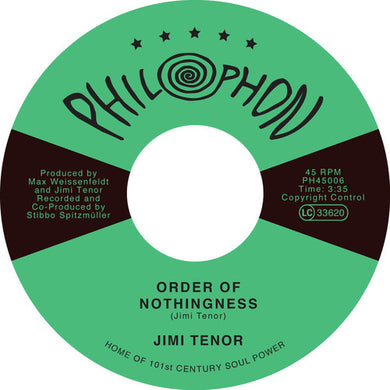 Tenor, Jimi: Order of Nothingness / Tropical Eel (7-Inch Single)