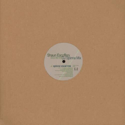 Escoffery, Shawn: Days Like This (12-Inch Single)