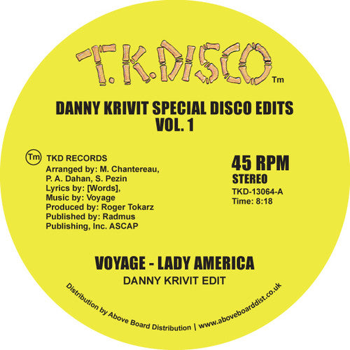 Voyage: Danny Krivit Special Disco Edits Vol. 1 (12-Inch Single)