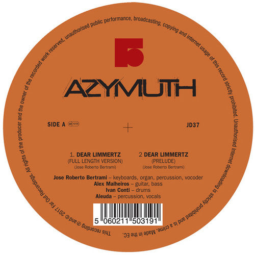Azymuth: Dear Limmertz / Maracana (12-Inch Single)