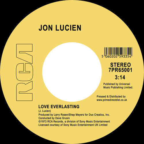 Lucien, Jon: Lady Love / Love Everlasting (7-Inch Single)