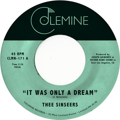 Thee Sinseers: It Was Only A Dream (Gold Colored Vinyl) (7-Inch Single)