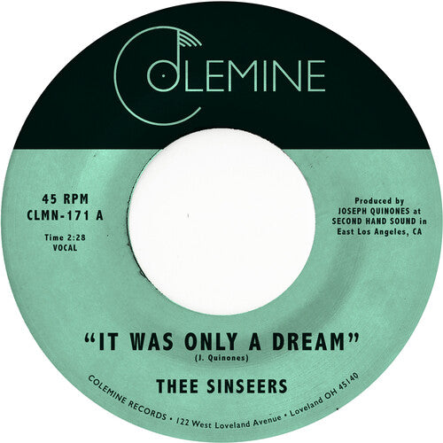 Thee Sinseers: It Was Only A Dream (Gold Colored Vinyl) (7-Inch Single)
