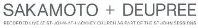 Sakamoto, Ryuichi & Deupree, Taylor: Live in London (Vinyl LP)