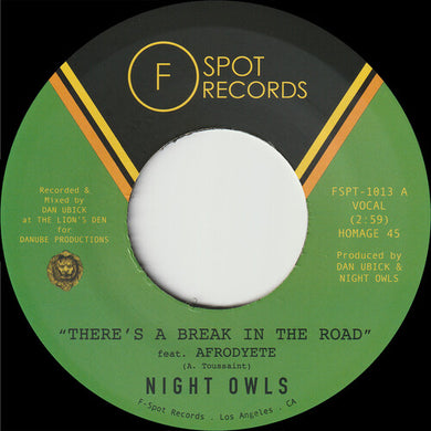 Night Owls: There's A Break in the Road b/w Inner City Blues (Make Me Wanna Holler (7-Inch Single)