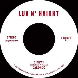 Darondo: Listen To My Song / Didn't I (7-Inch Single)