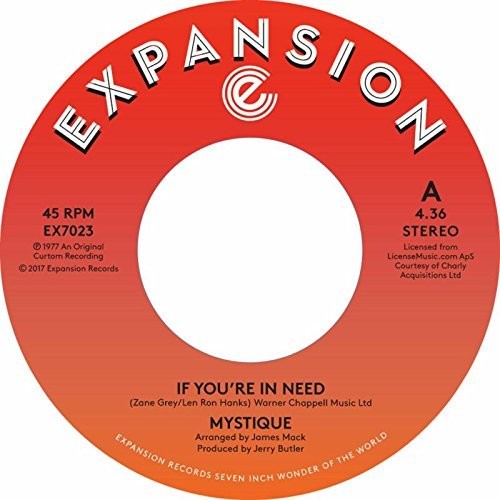 Mystique: If You're In Need / Spoiled Like A Baby (7-Inch Single)