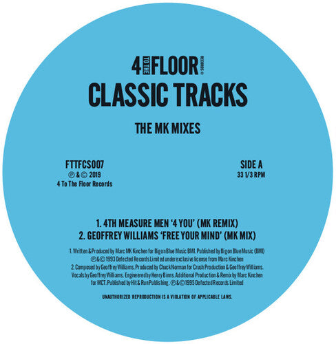 Mk: 4 To The Floor Classic Tracks: The MK Mixes (Vinyl LP)