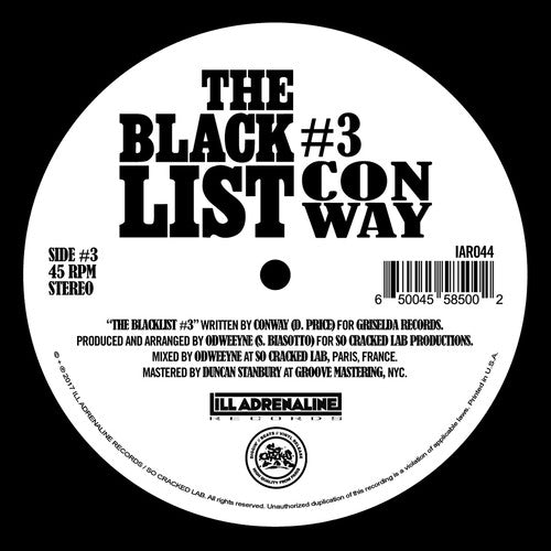 Odweeyne / Conway / Nolan the Ninja: The Blacklist #3 / The Blacklist #4 (7-Inch Single)
