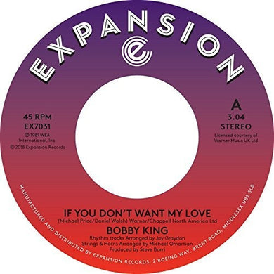 King, Bobby: If You Don't My Love / Lovers By Night (7-Inch Single)