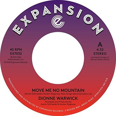 Warwick, Dionne: Move Me No Mountain / (I'm) Just Being Myself (7-Inch Single)