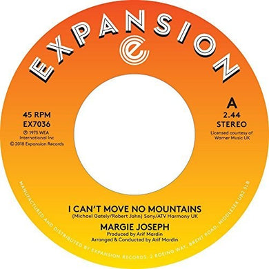 Joseph, Margie: I Can't Move No Mountains / Come On Back To Me Lover (7-Inch Single)