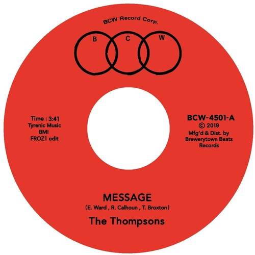 Message (Froz1 Edit) / I'll Always Love Youby Thompsons (Vinyl Record)