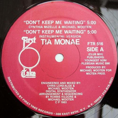 Monae, Tia: Don't Keep Me Waiting (12-Inch Single)