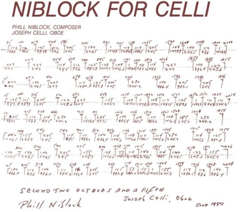Niblock, Phill: Niblock For Celli / Celli Plays Niblock (Vinyl LP)